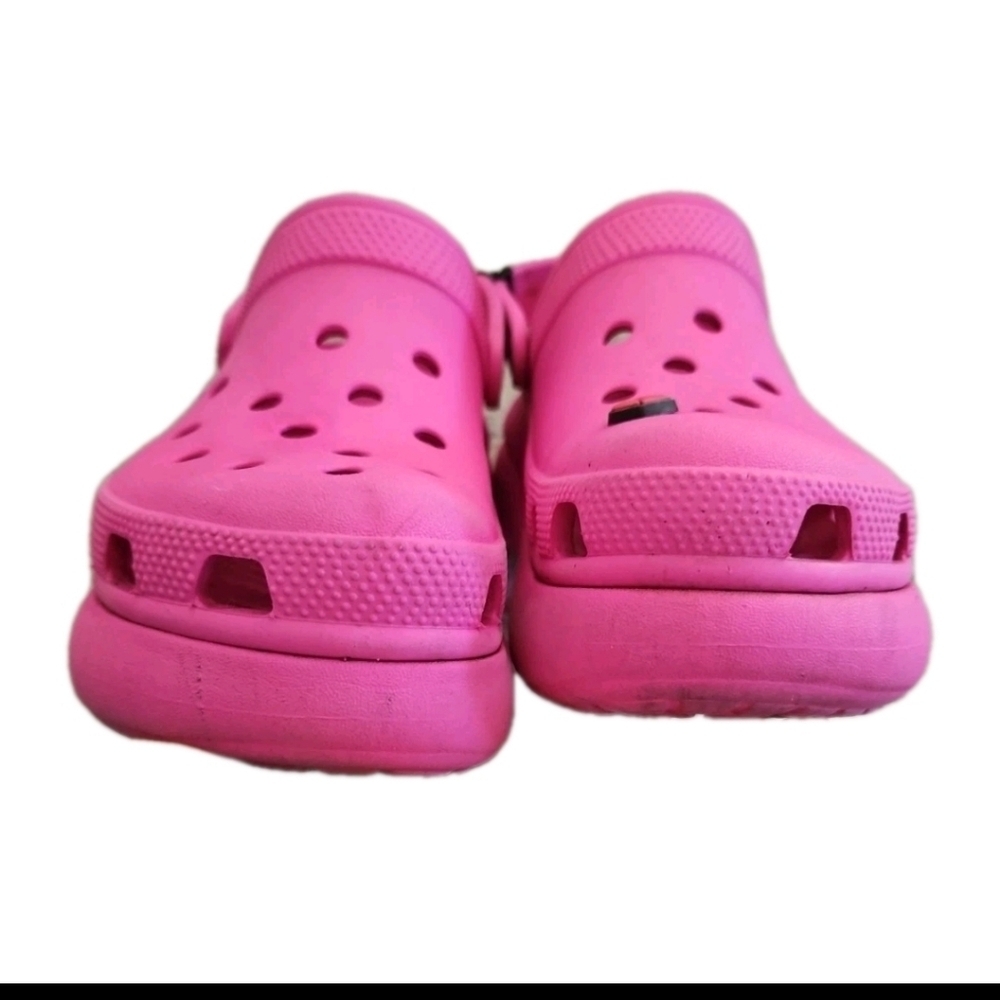 Crocs Classic Womens Pink Crush Platform Comfortable Slip-On Causal Clog 7 - Picture 5 of 13
